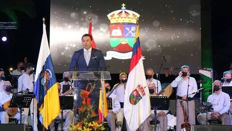Óscar Noda, en el acto inaugural del programa Ciudad Histórica
