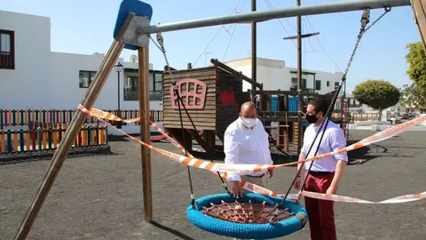 Parque céntrico de Playa Blanca