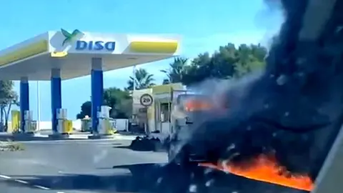 incendio fuegoneta Disa El Cable