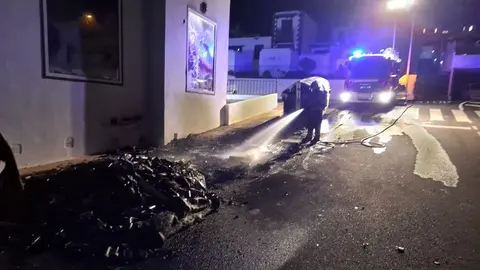 Imagen del momento en el que ya se había extinguido el fuego