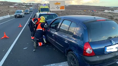 Imagen del accidente de este viernes