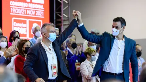 Imagen de los dos secretarios generales durante la apertura del Congreso