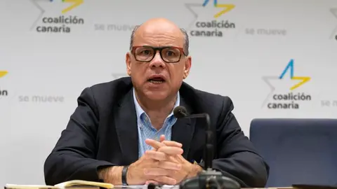 José Miguel Barragán en la sede de Coalición Canaria.