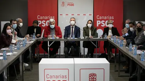 Imagen de la nueva Comisión Ejecutiva del PSOE en Canarias.