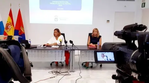 Astrid Pérez y Cristina Duque cuando compartían tareas de gobierno.