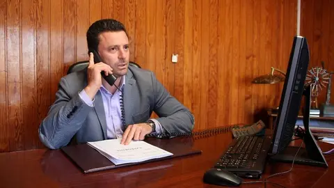 Óscar Noda, alcalde de Yaiza. Foto de archivo