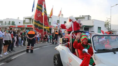 Papa Noel en su recorrido del pasado año