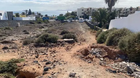 Imagen de uno de los barrancos que va a Playa Blanca