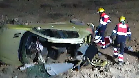 Imagen del accidente de este lunes