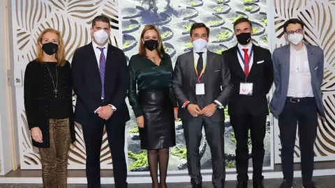 Imagen de los representantes de Lanzarote en FITUR.