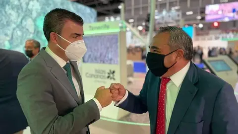 Manuel Rodríguez y Ángel Vázquez en Fitur