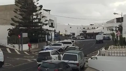 Imagen de una de las actuaciones que tuvo que realizar la Guardia Civil en La Santa.