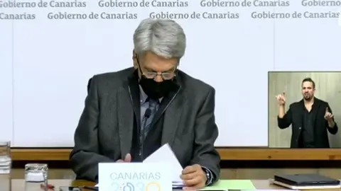 Julio Pérez, portavoz del Gobierno de Canarias.