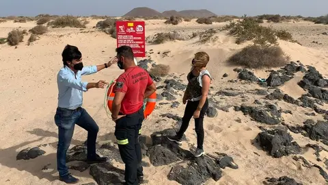 Marcos Bergaz en La Graciosa.