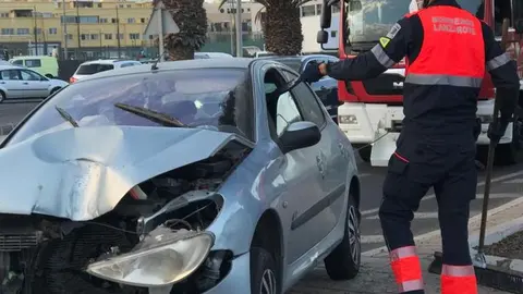 Imagen de cómo quedó el coche