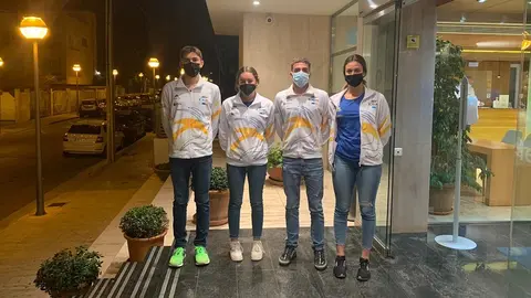 Hugo Rijo, Iker Fernández Bermúdez, María Barrios Corujo y Paula Hernando Armas  de ESNA.