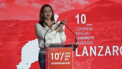 María Dolores Corujo durante su intervención en el congreso