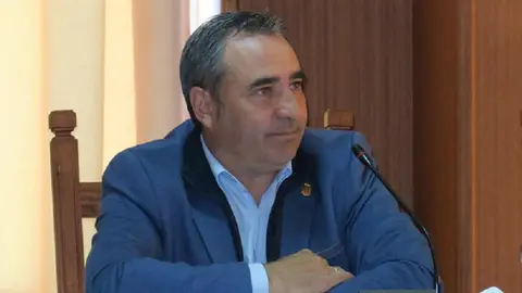 Ángel Vázquez en el Cabildo de Lanzarote.