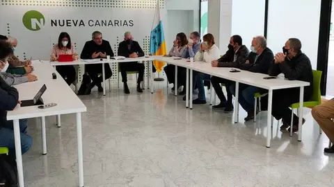 Imagen de la reunión de la Ejecutiva de Nueva Canarias.