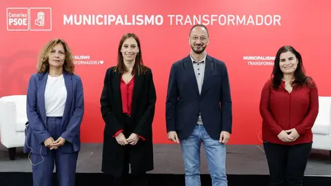 Imagen de los participantes en el acto de este sábado del PSOE