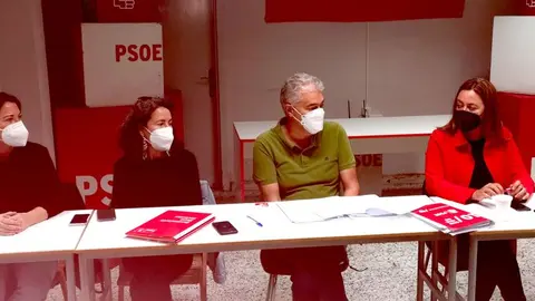 Imagen de la primera reunión de la nueva Ejecutiva insular del PSOE en Lanzarote