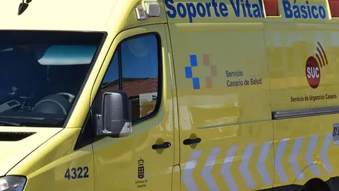 Ambulancia del Servicio Canario de Salud.