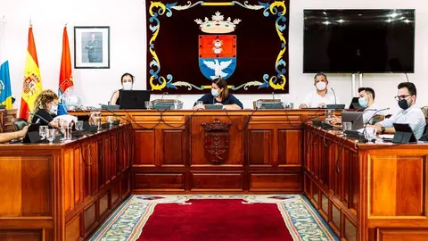 Imagen de archivo de un pleno celebrado en Arrecife.