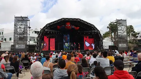 Acto de cierre del carnaval de Puerto del Carmen.