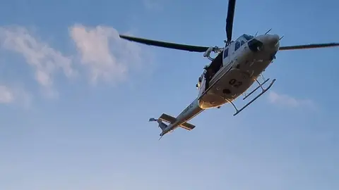 muerta helicoptero