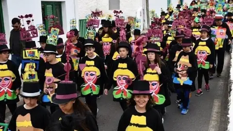 Imagen de archivom del carnaval de Haría