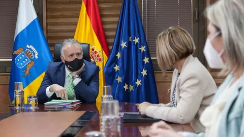 Imagen de la reunión de este jueves del Consejo de Gobierno de Canarias.