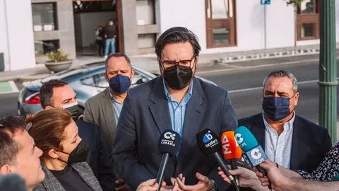 Imagen de Sergio Ramos durante su última visita a Lanzarote.