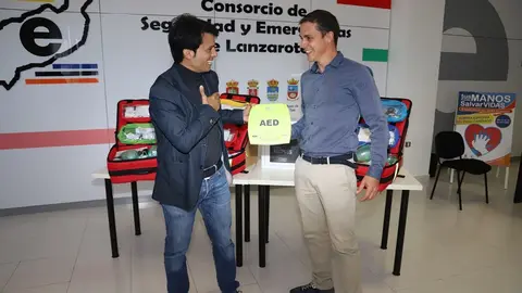 Marcos Bergaz junto a Eduardo Placeres
