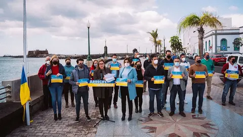 Acto de apoyo a  Ucrania.