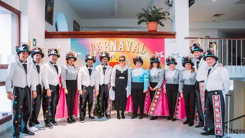 Componentes del gobierno de Arrecife disfrazados por los carnavales.