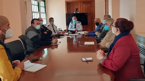 Reunión en la Dirección Insular de la Administración General Estado en Lanzarote.