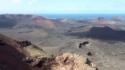 Imagen de una de las zonas del Parque Nacional de Timanfaya, en Lanzarote.