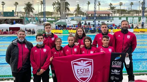 Componentes del Equipo ESNA Lanzarote en Gran Canaria.