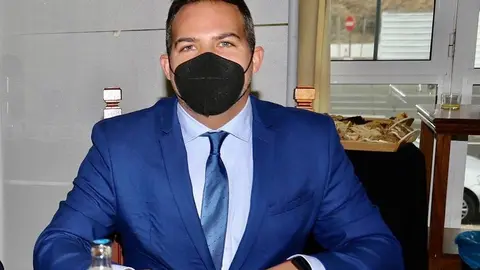 Jabobo Medina este viernes durante el pleno del Cabildo.