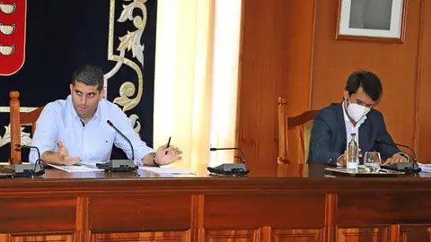 Imagen de la reunión del Consejo de Administración celebrada este jueves en el Cabildo.