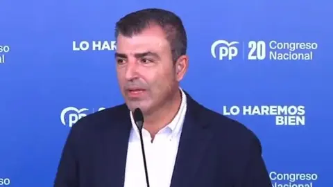 Manuel Domínguez en el XX Congreso del Partido Popular.