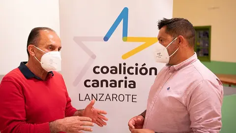 Luis Miguel Pérez junto a Jesús Machín.