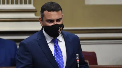 Oswaldo Betancort, parlamentario lanzaroteño del Grupo Nacionalista Canario (CC-PNC-AHI).