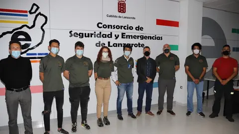 Marcos Bergaz junto a los alumnos del  módulo de Formación en Centros de Trabajo.