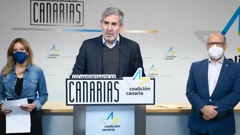 Fernando Clavijo en una comparecencia ante los medios.