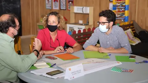 Elena Solís en el proceso participativo de Famara.