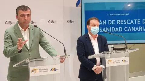 Rueda de prensa de Manuel Domínguez y Miguel Ángel Ponce.