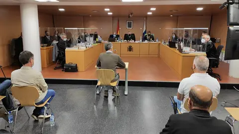 Antonio Cabrera, tesorero del Ayuntamiento de Arrecife, durante su intervención en la tercera jornada del caso Montecarlo.