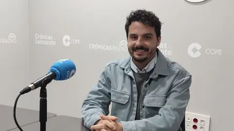 David Toledo en el estudio de Crónicas Radio - Cadena Cope.