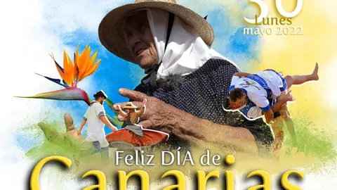 Cartel de los actos por el Día de Canarias 2022 en Tías.